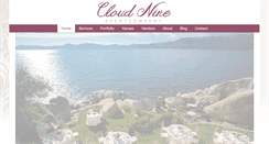 Desktop Screenshot of cloudnineeventco.com