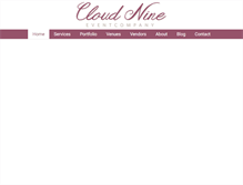 Tablet Screenshot of cloudnineeventco.com
